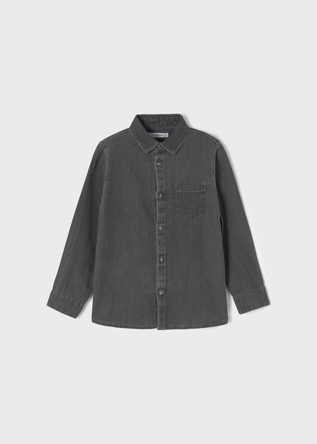 Long Sleeved Soft Denim Shirt Ecofriends