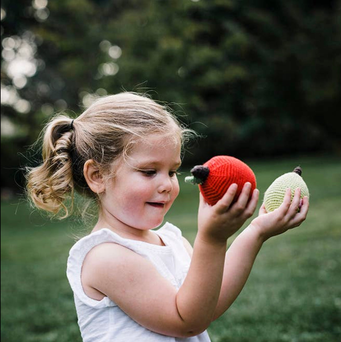 Pebble Friendly Pear Rattle